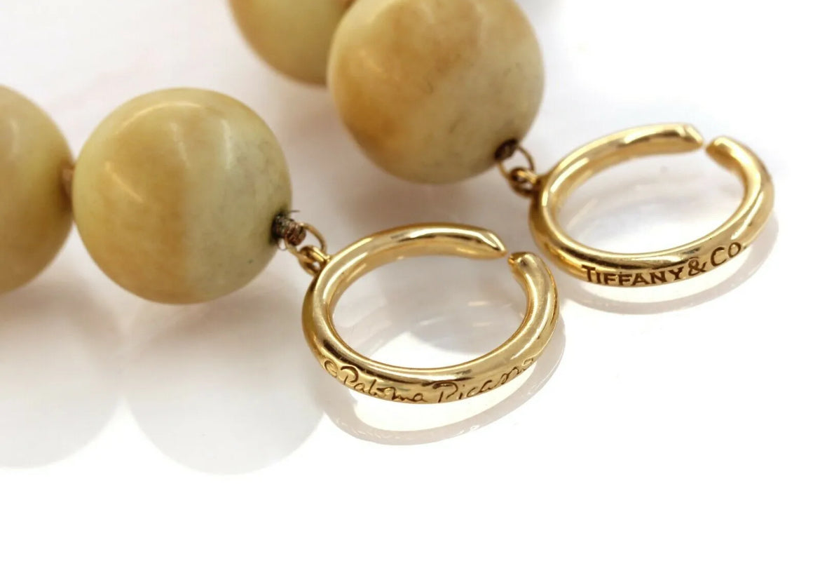Tiffany & Co. Paloma Picasso 18K Yellow Gold Bead Necklace — Vintage Statement