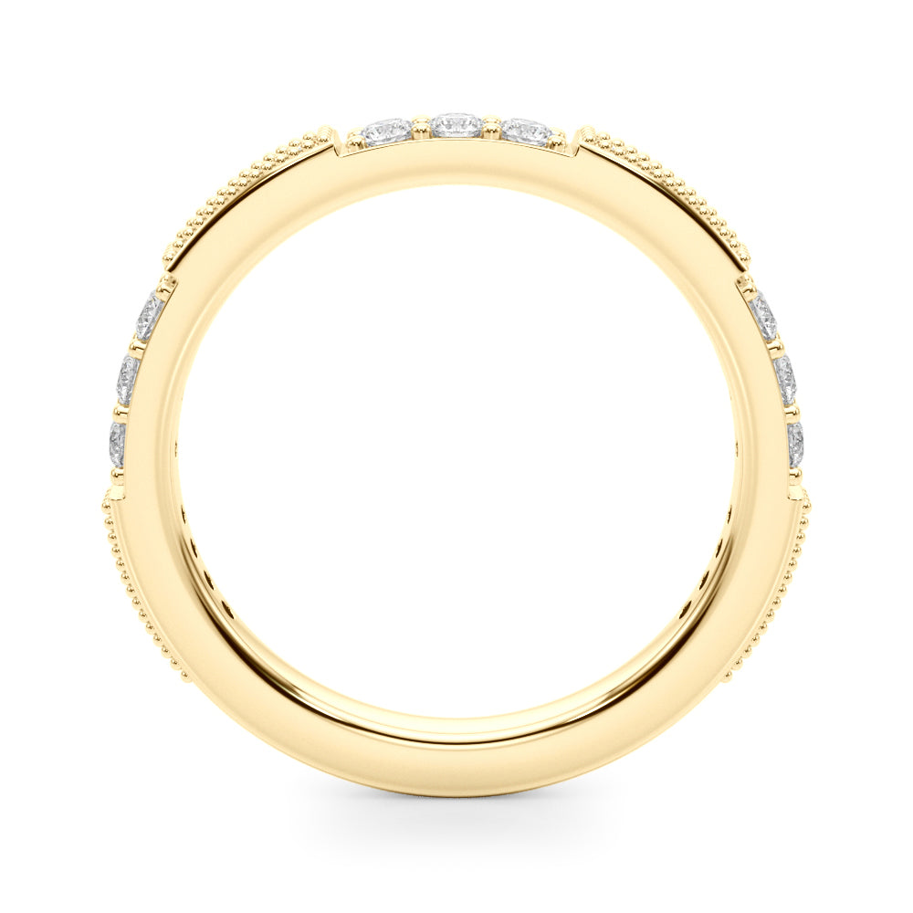 3/8 CT TW Round Diamond Wedding Band 14K Gold