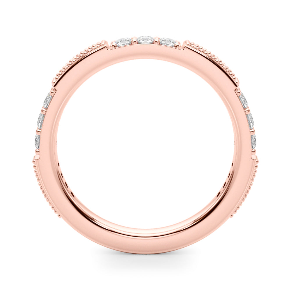 3/8 CT TW Round Diamond Wedding Band 14K Gold