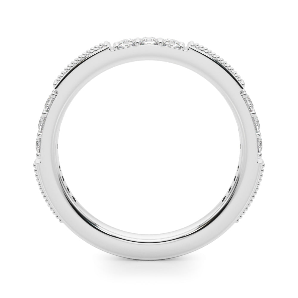 3/8 CT TW Round Diamond Wedding Band 14K Gold