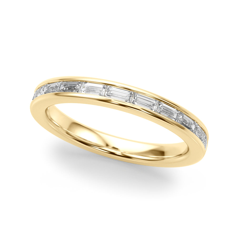 5/8 CT TW Straight Baguette Diamond Channel set Band 14K Gold