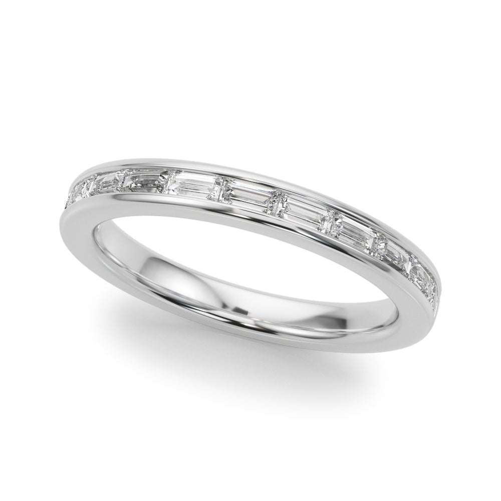 5/8 CT TW Straight Baguette Diamond Channel set Band 14K Gold