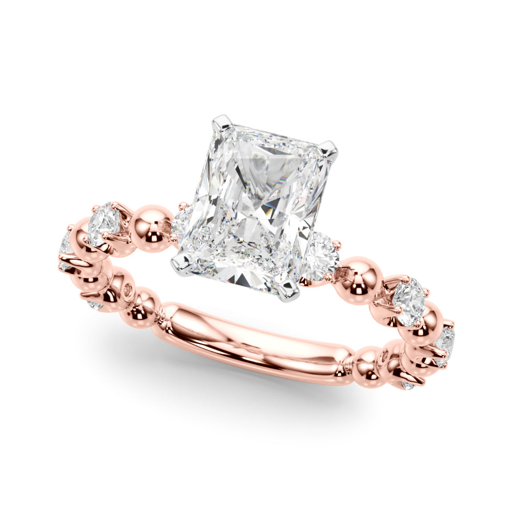 Radiant 2.00 Carat Lab Diamond Engagement Ring in 14K Gold — IGI Certified