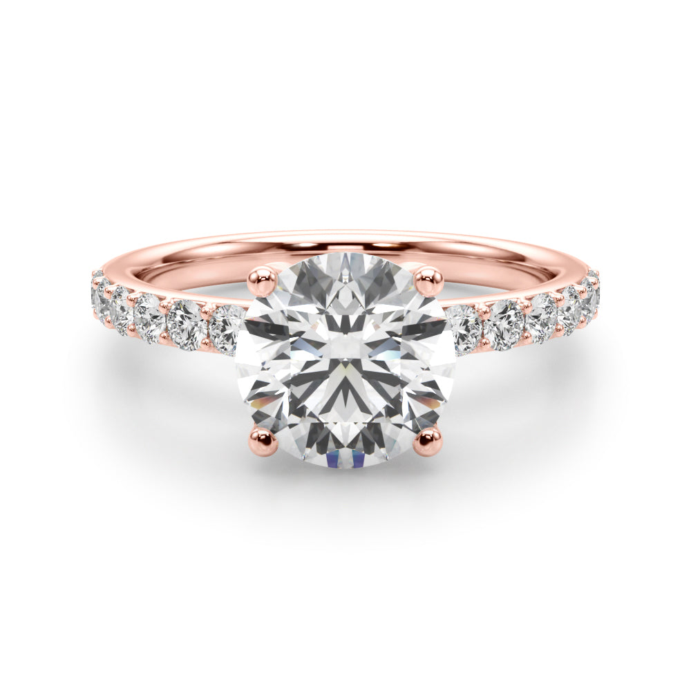 2.00 Carat IGI Certified F-G VS/VVS Round Diamond Engagement Ring in 14K Gold