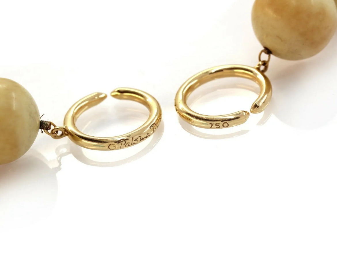 Tiffany & Co. Paloma Picasso 18K Yellow Gold Bead Necklace — Vintage Statement