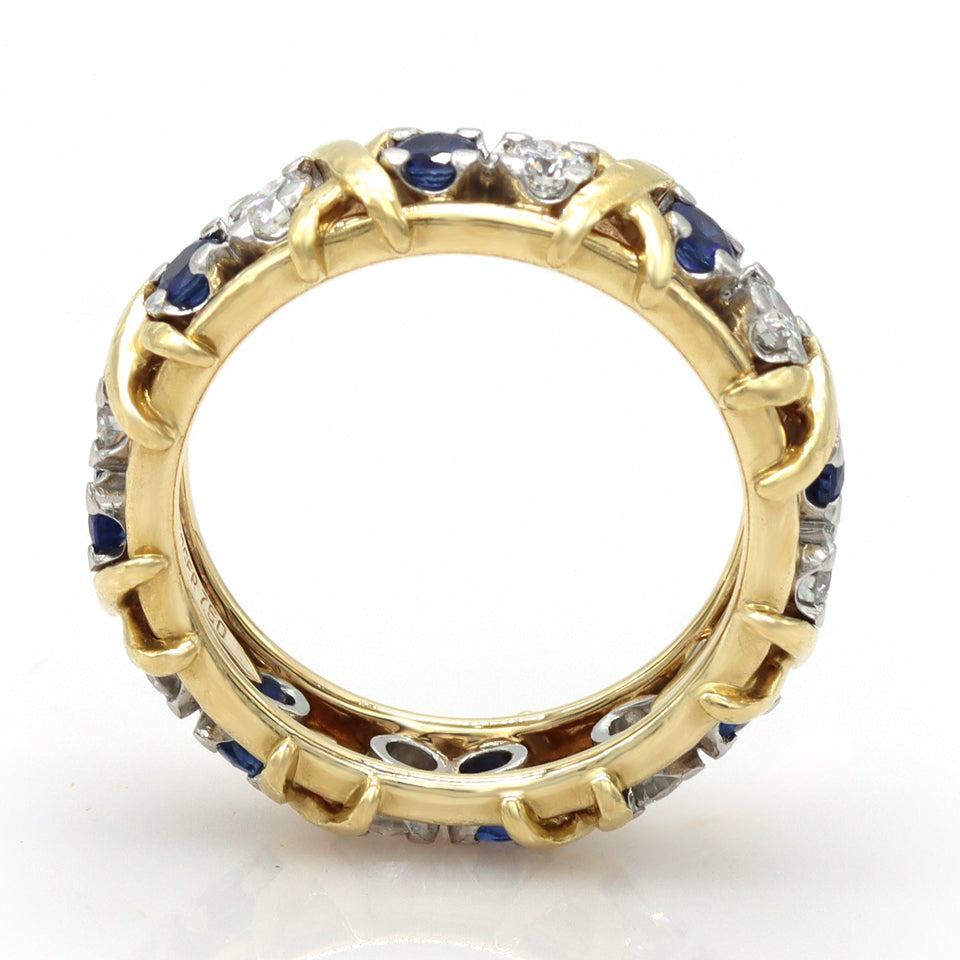 Authentic Tiffany & Co Platinum & 18K Yellow Gold Jean Schlumberger Ring