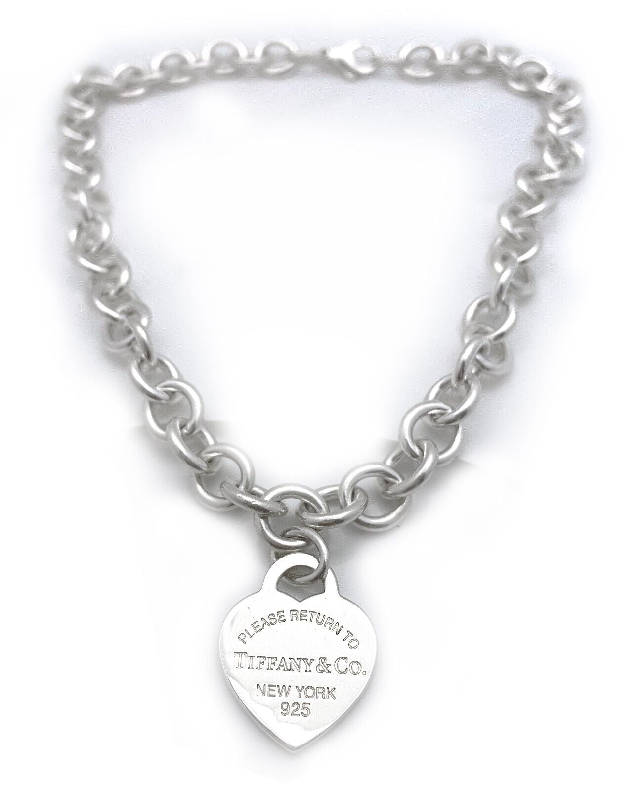 Tiffany 925 heart necklace hotsell