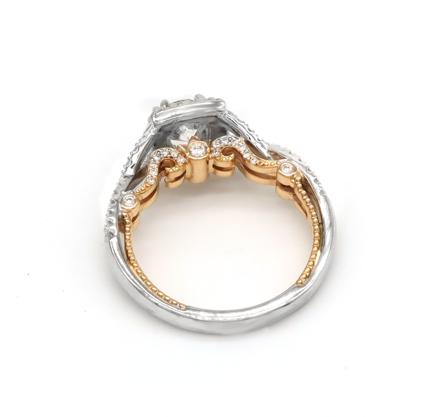 Verragio Halo Engagement Ring - Natural Diamond H/SI - 18K Rose & White Gold - Size 7 - $5,000