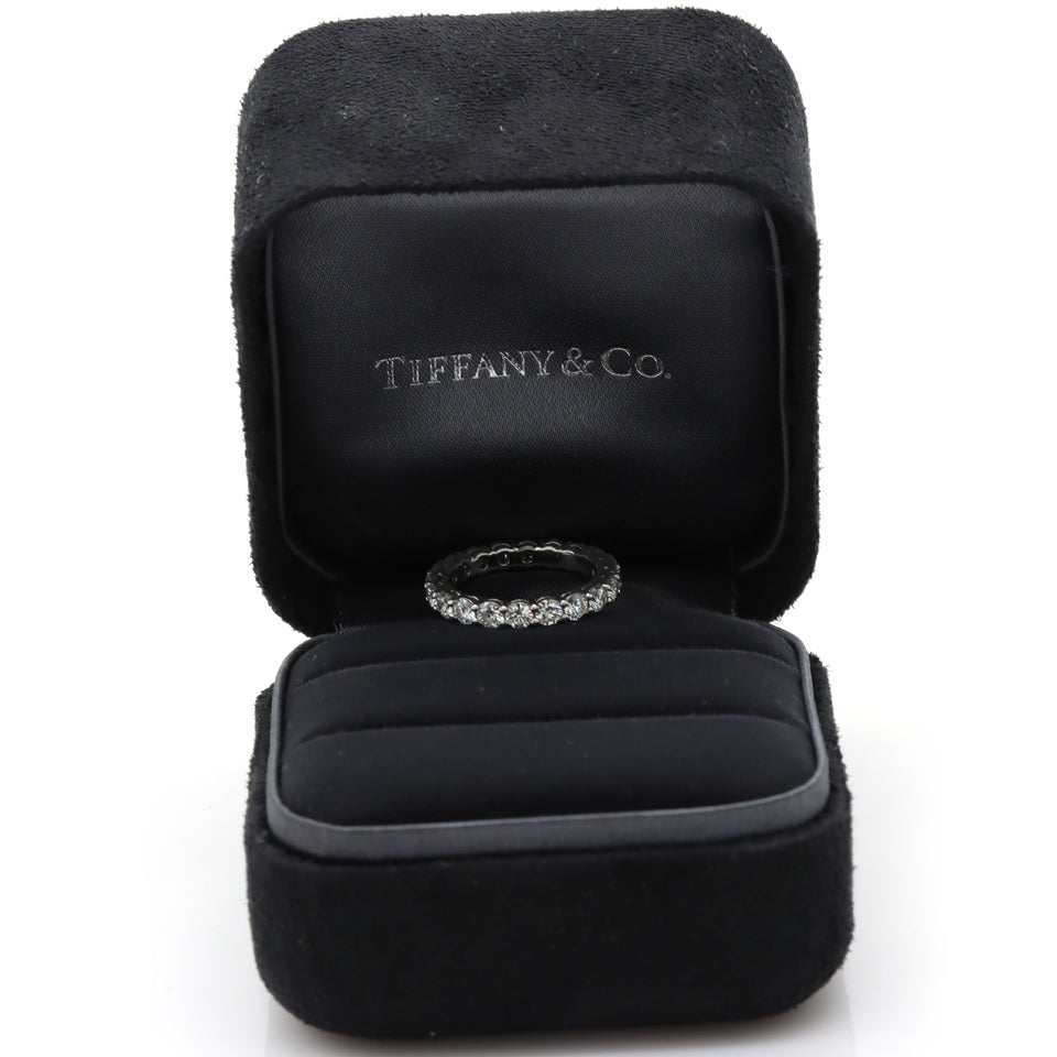 TIFFANY & CO. 1.80 Diamond Ring Embrace Forever ETERNITY SHARED WEDDING BAND 5