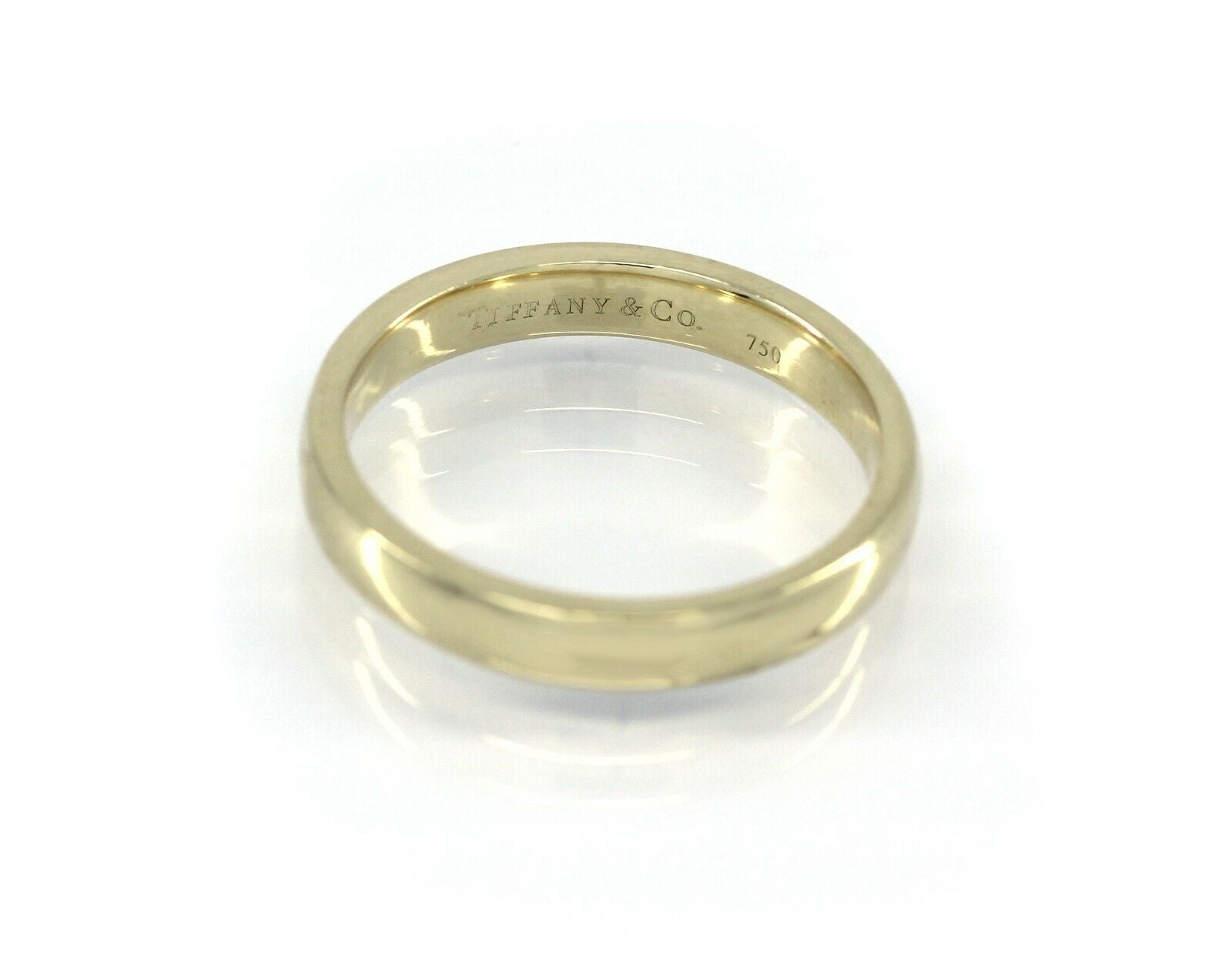 Tiffany & Co.18K Yellow Gold 4mm Lucida Wedding Band Size 11 - simonbjewels.co