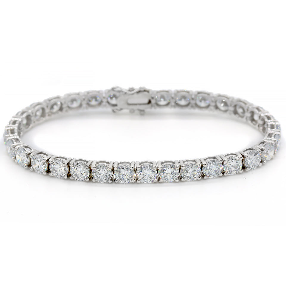 lab grown or natural diamond tennis bracelet 4 prong