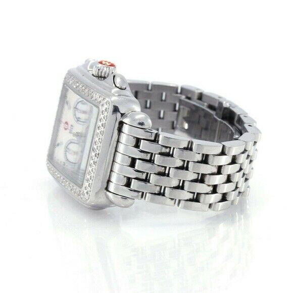 Michele Deco Day Diamond MOP Dial Chronograph MWW06P000099 Ladies Watch - simonbjewels.co