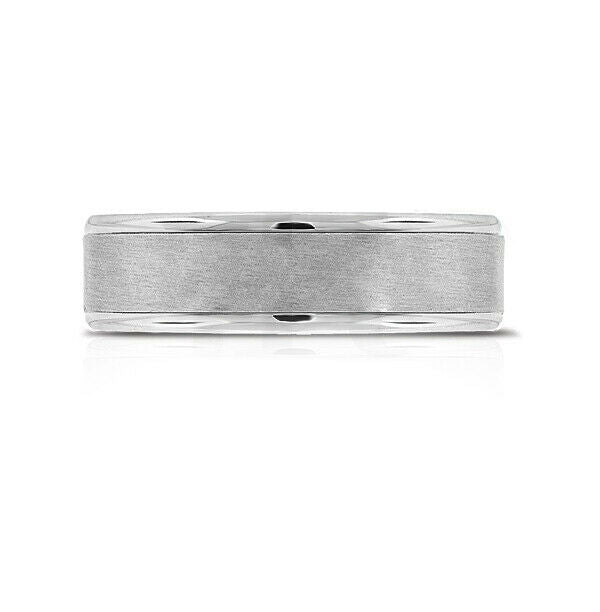 Men’s Fancy Wedding Band 6.5mm Wide 14K Gold band Size - 10 - simonbjewels.co
