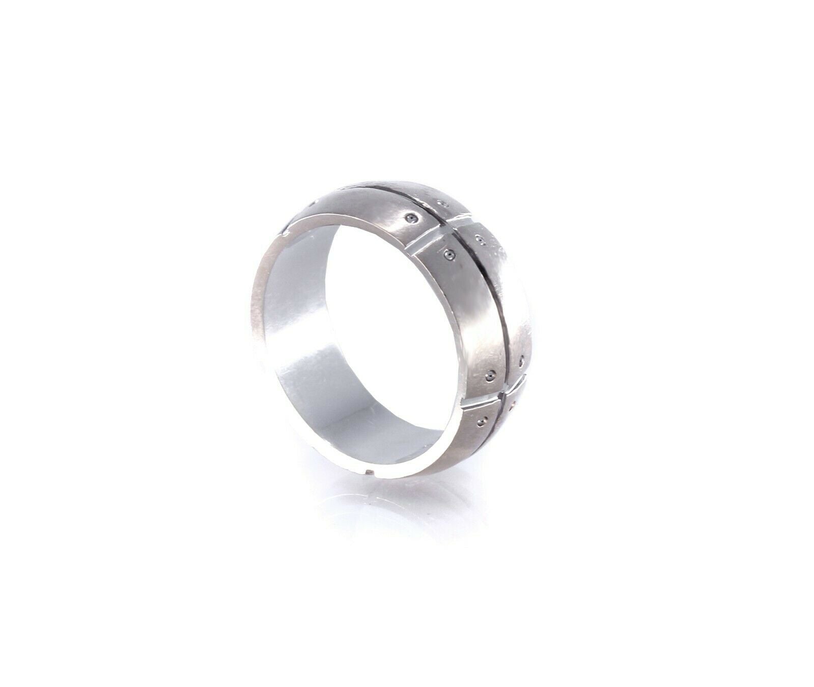 Tiffany & Co Stream America Ring 18k White Gold - Rare Retired size 7 - simonbjewels.co