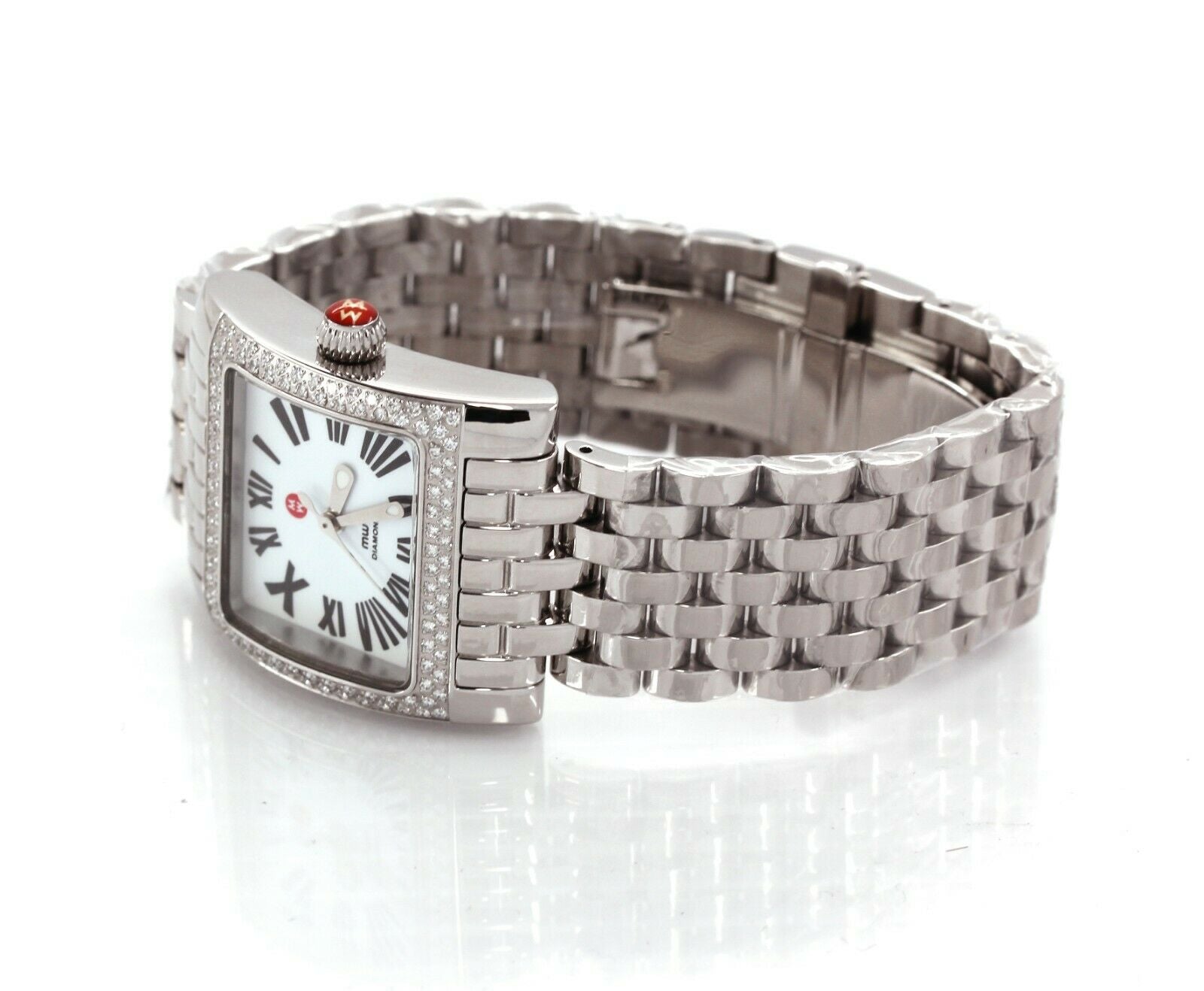 Michele Mw2 Mini Diamond Watch Stainless steel mww07b00002 - simonbjewels.co