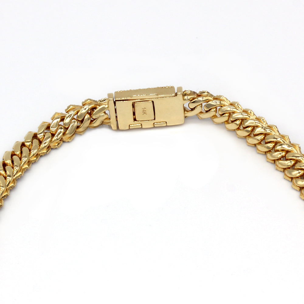 21 Carats F-VS Cuban Link Diamond Chain Necklace 116 Grams Solid 14k Gold - simonbjewels.co