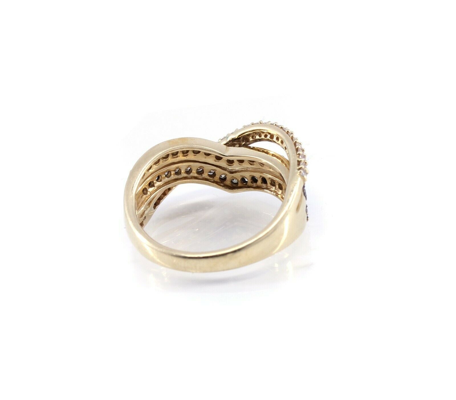 LEVIAN Le Vian Chocolate & Vanilla Diamond Ring 14k Yellow Gold 1.00.TCW. - simonbjewels.co