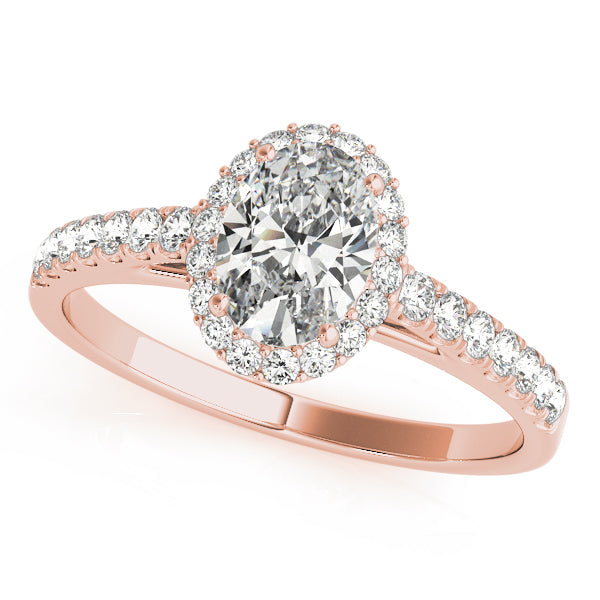 1 1/4 ct tw Oval cut Diamond Oval Engagement Ring in 18K White Gold - simonbjewels.co