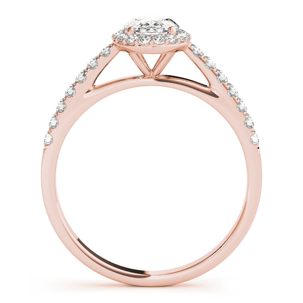 1 1/4 ct tw Oval cut Diamond Oval Engagement Ring in 18K White Gold - simonbjewels.co