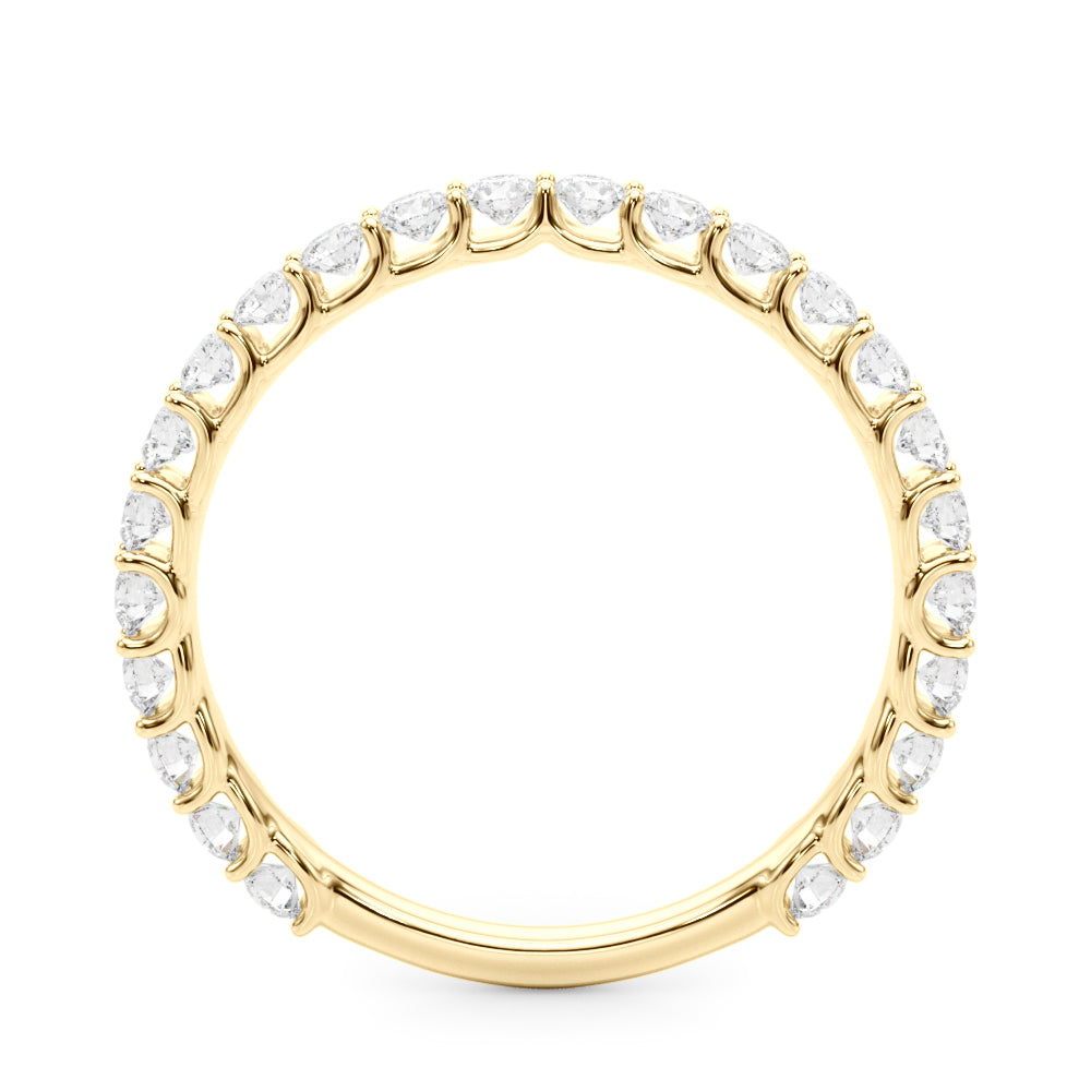 14k golden round cut diamong ring for weddings