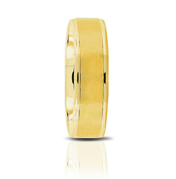 Men’s Fancy Wedding Band 6.5mm Wide 14K Gold band Size - 10 - simonbjewels.co