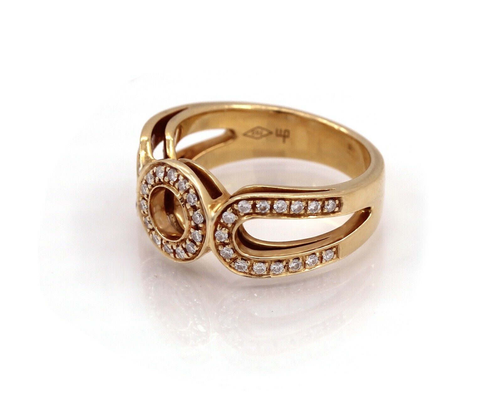 Di Modolo 18K Yellow Gold Diamond Ring .35CT. Made In Italy - simonbjewels.co