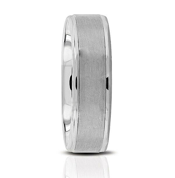 Men’s Fancy Wedding Band 6.5mm Wide 14K Gold band Size - 10 - simonbjewels.co