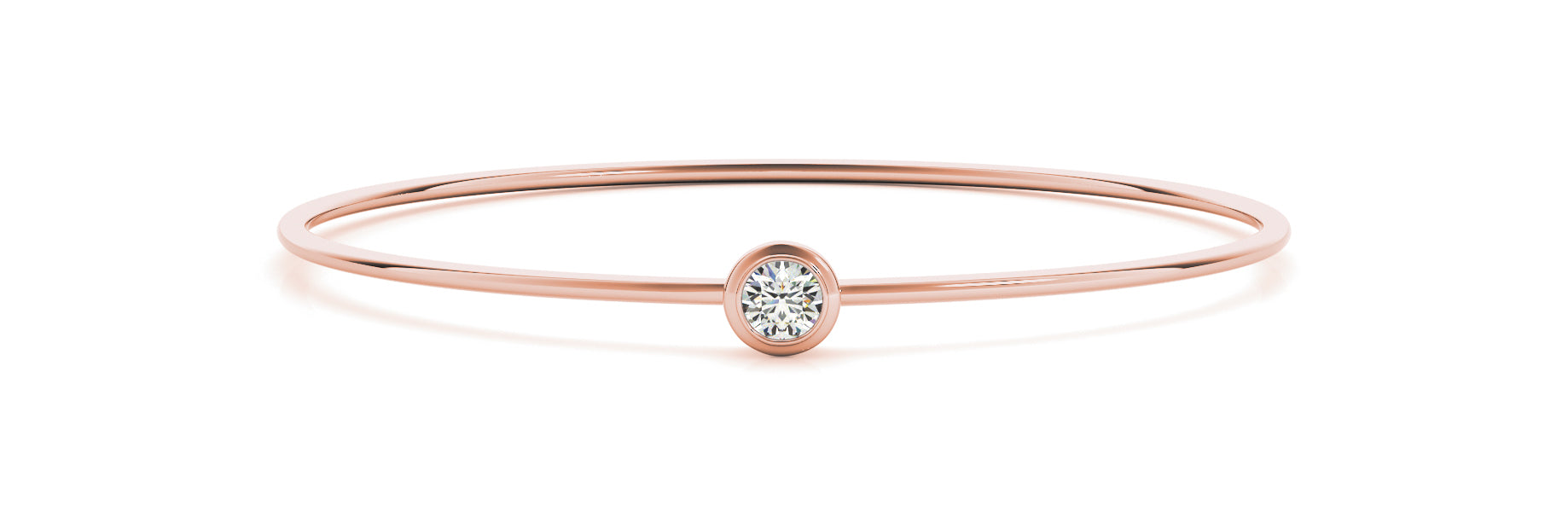 1.50ct Round Cut Diamond Halo Bezel Wire Bangle Bracelet set in 14k Gold - simonbjewels.co