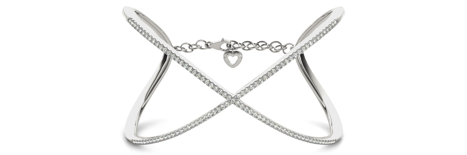 1.25ct Round Cut Diamond Micro-pave Infinity Twisted Cuff Bangle Bracelet set in 14k Gold - simonbjewels.co