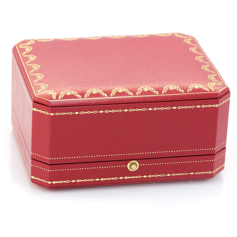 cartier authentic vintage red earrings box