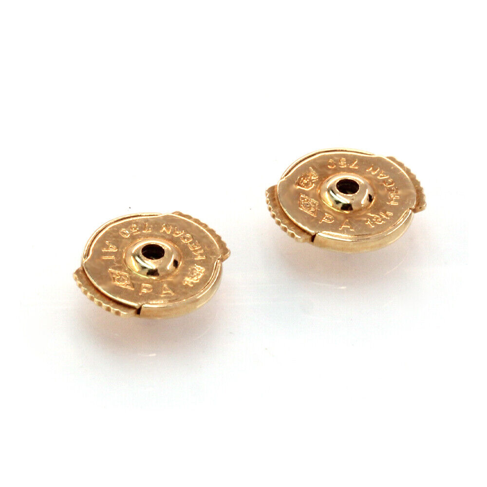 cartier earrings push back authentic vintage earrings 18k yellow gold