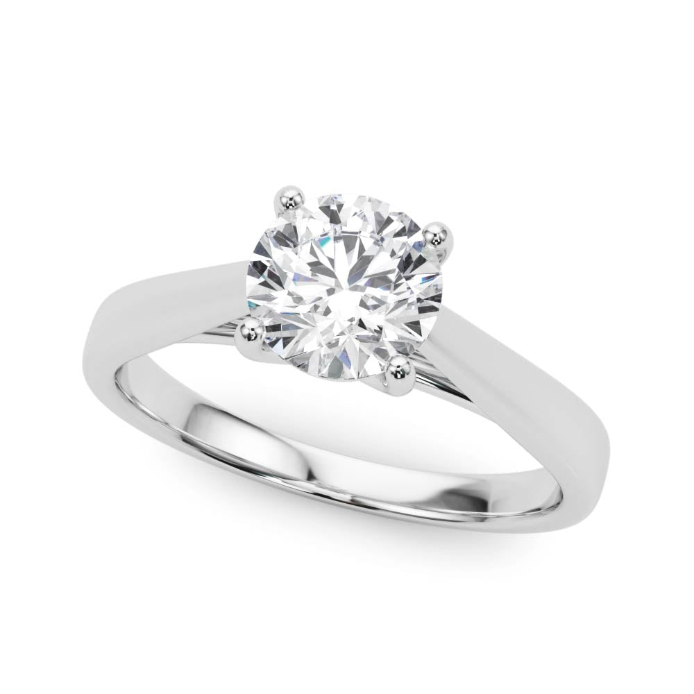 1.78 Round cut Solitaire Trellis Diamond Engagement Ring Setting In 14k Gold - simonbjewels.co