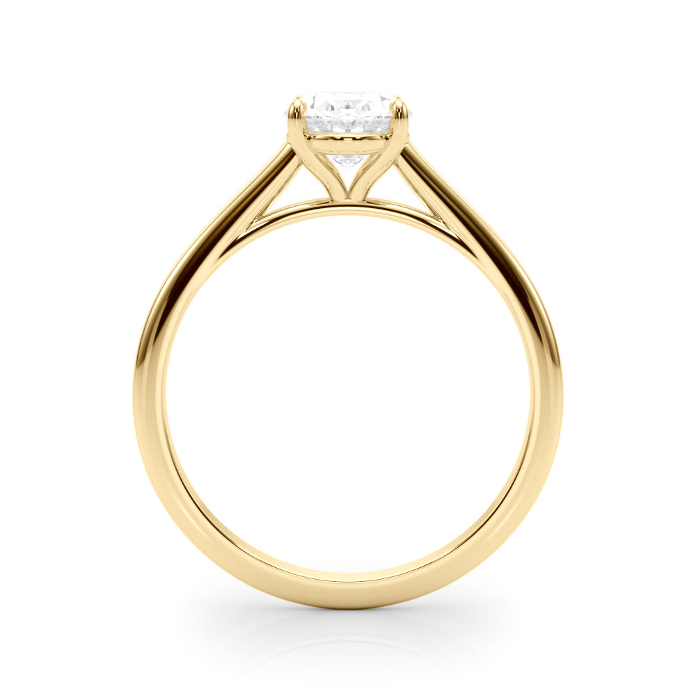 2.00ct Oval Shaped 4-Prong Solitaire Trellis Diamond Engagement Ring Setting In 14k Gold - simonbjewels.co