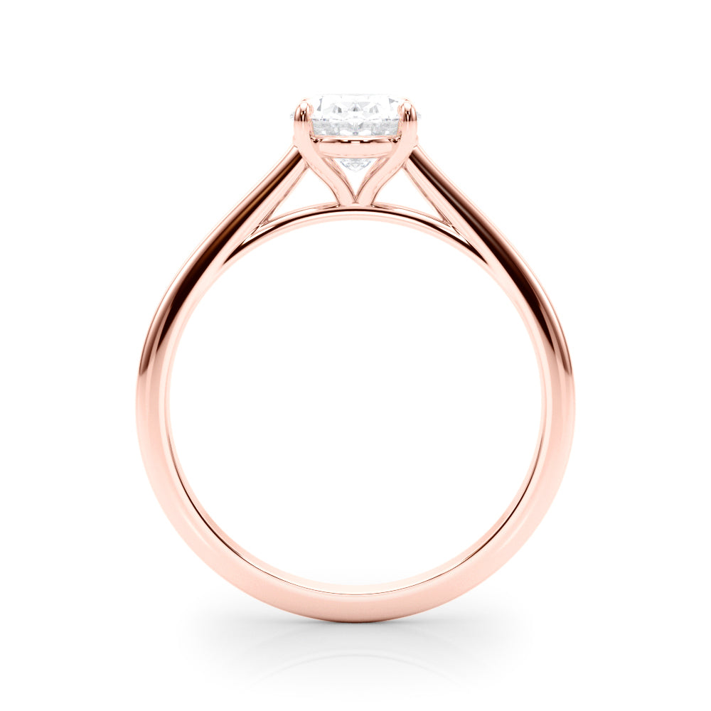 2.00ct Oval Shaped 4-Prong Solitaire Trellis Diamond Engagement Ring Setting In 14k Gold - simonbjewels.co