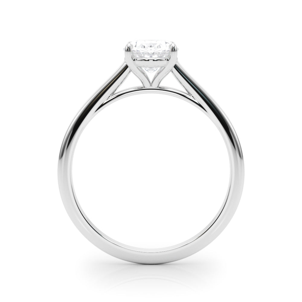 2.00ct Oval Shaped 4-Prong Solitaire Trellis Diamond Engagement Ring Setting In 14k Gold - simonbjewels.co