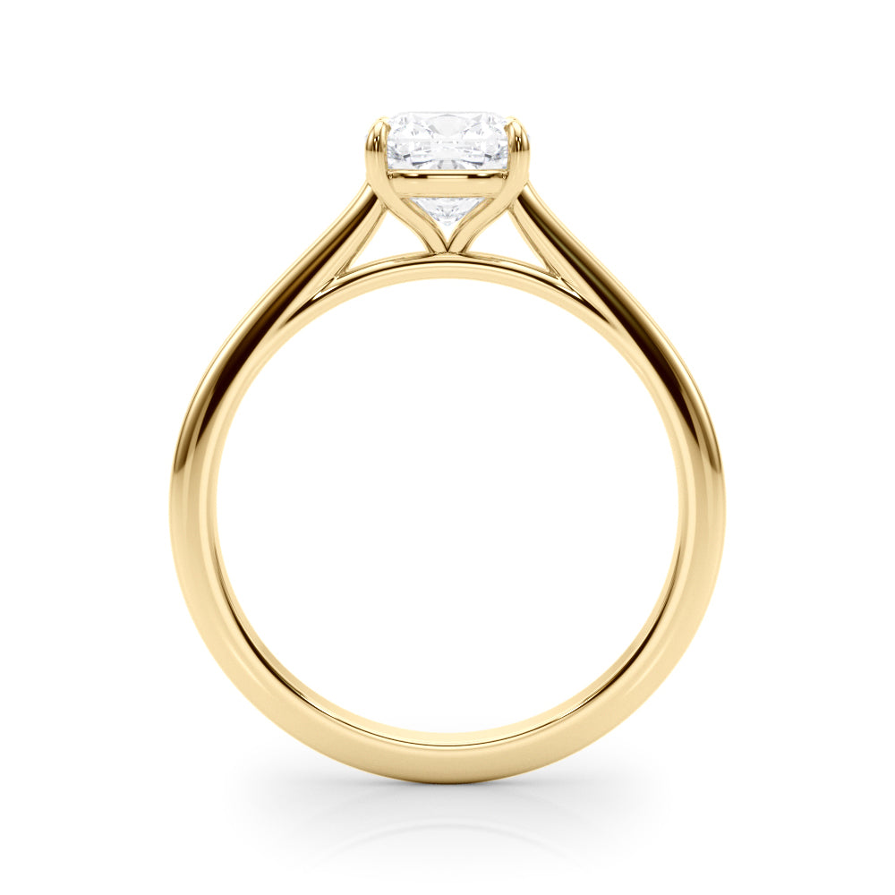 1.50 ct tw Cushion cut Diamond Solitaire Engagement Ring Setting In 14k White Gold - simonbjewels.co