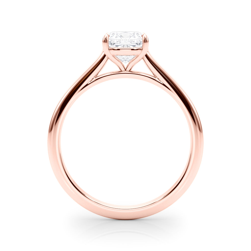 1.50 ct tw Cushion cut Diamond Solitaire Engagement Ring Setting In 14k White Gold - simonbjewels.co