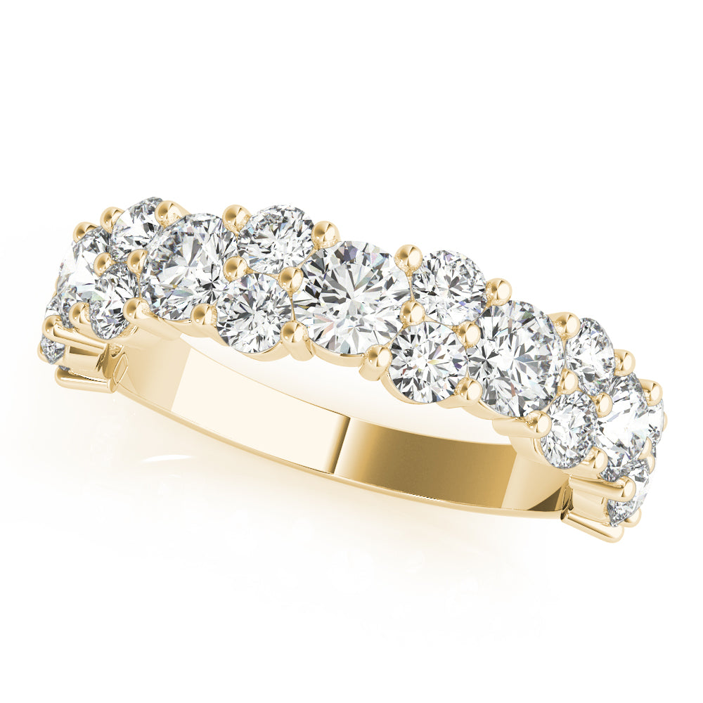 2.50 ct tw Round Diamond Wedding Band Anniversary Ring 14k White Gold - simonbjewels.co