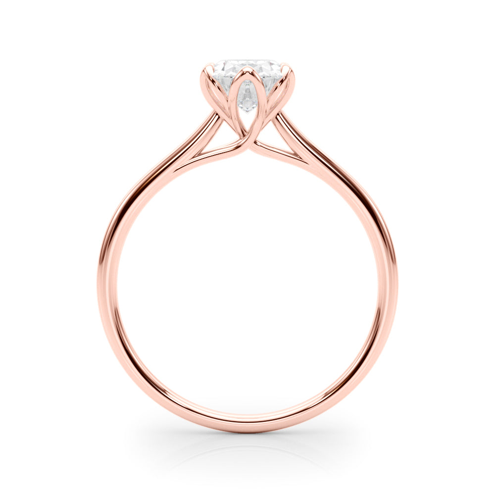1.00ct Oval-cut Solitaire Trellis Diamond Engagement Ring Setting In 14k Gold - simonbjewels.co