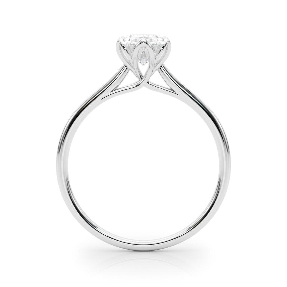 1.00ct Oval-cut Solitaire Trellis Diamond Engagement Ring Setting In 14k Gold - simonbjewels.co