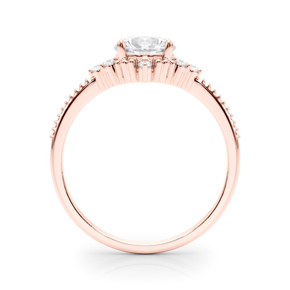 1 1/8 ct tw Round cut Diamond Engagement Ring Setting (1/8 ct tw) In 18k White Gold - simonbjewels.co