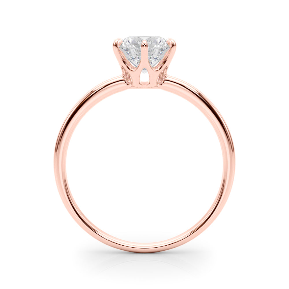 1.75ct Round cut 6-Prong Solitaire Trellis Diamond Engagement Ring Setting In 14k Gold - simonbjewels.co
