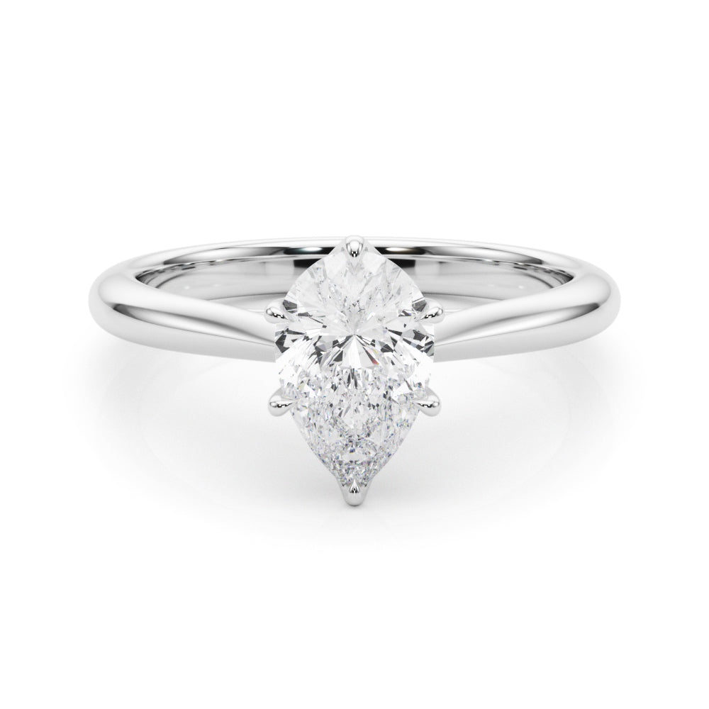1.00ct Round cut 6-Prong Solitaire Trellis Diamond Engagement Ring Setting In 14k Gold - simonbjewels.co