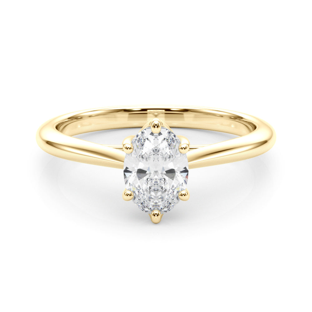 1.00ct Marquise cut 6-Prong Solitaire Trellis Diamond Engagement Ring Setting In 14k Gold - simonbjewels.co