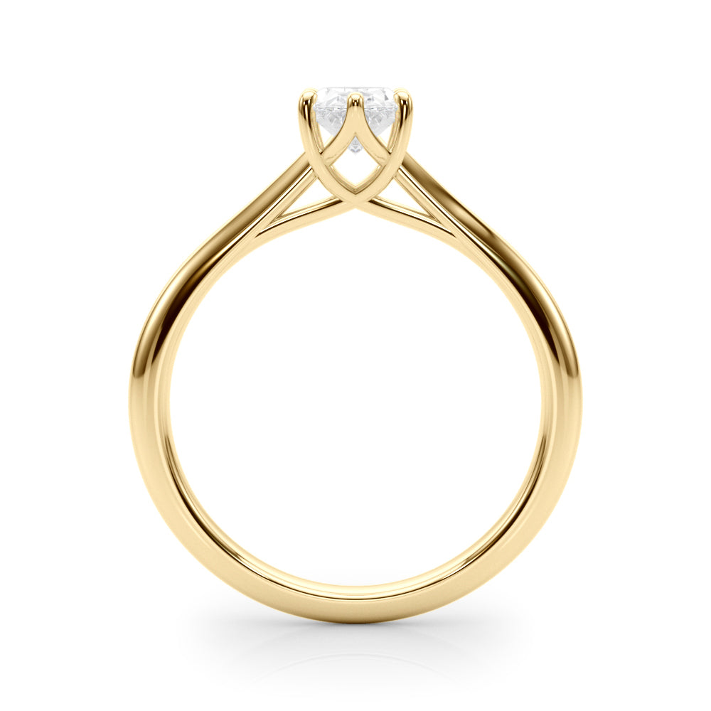 1.00ct Marquise cut 6-Prong Solitaire Trellis Diamond Engagement Ring Setting In 14k Gold - simonbjewels.co