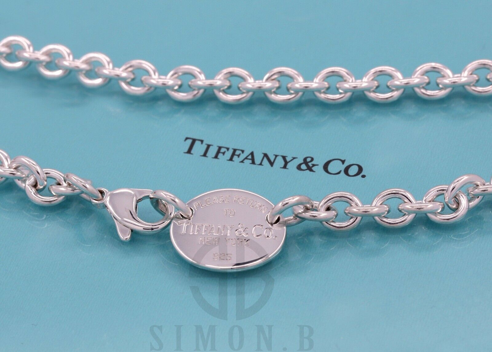 Tiffany & Co. Return to Oval Tag 925 Sterling Silver Choker Necklace - simonbjewels.co