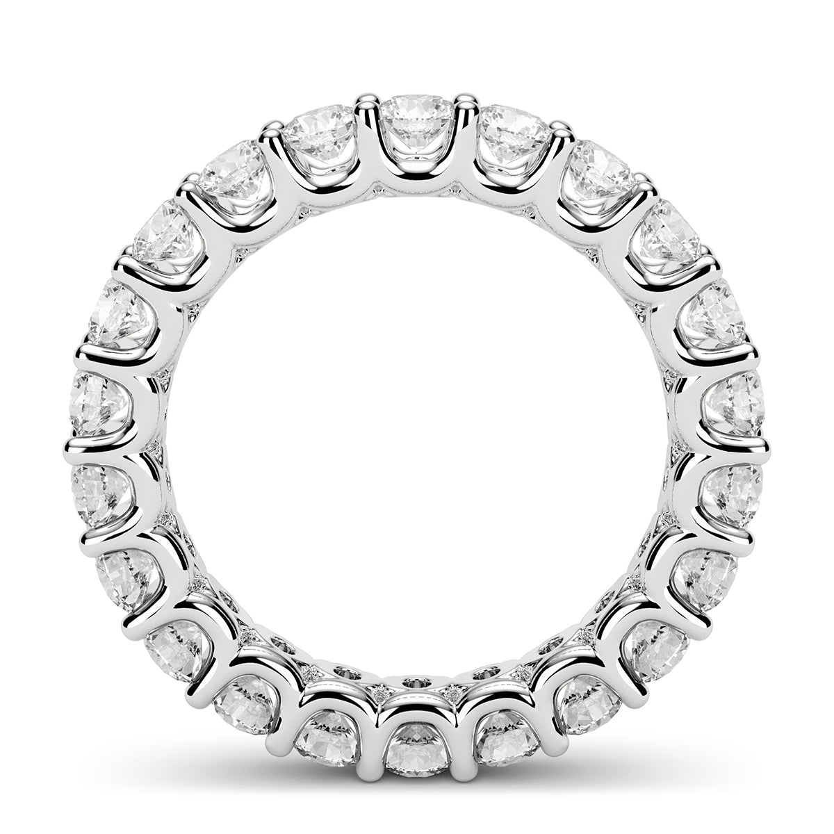 2.00 Carat Round Diamond Eternity Wedding Band Anniversary Ring 14k Gold