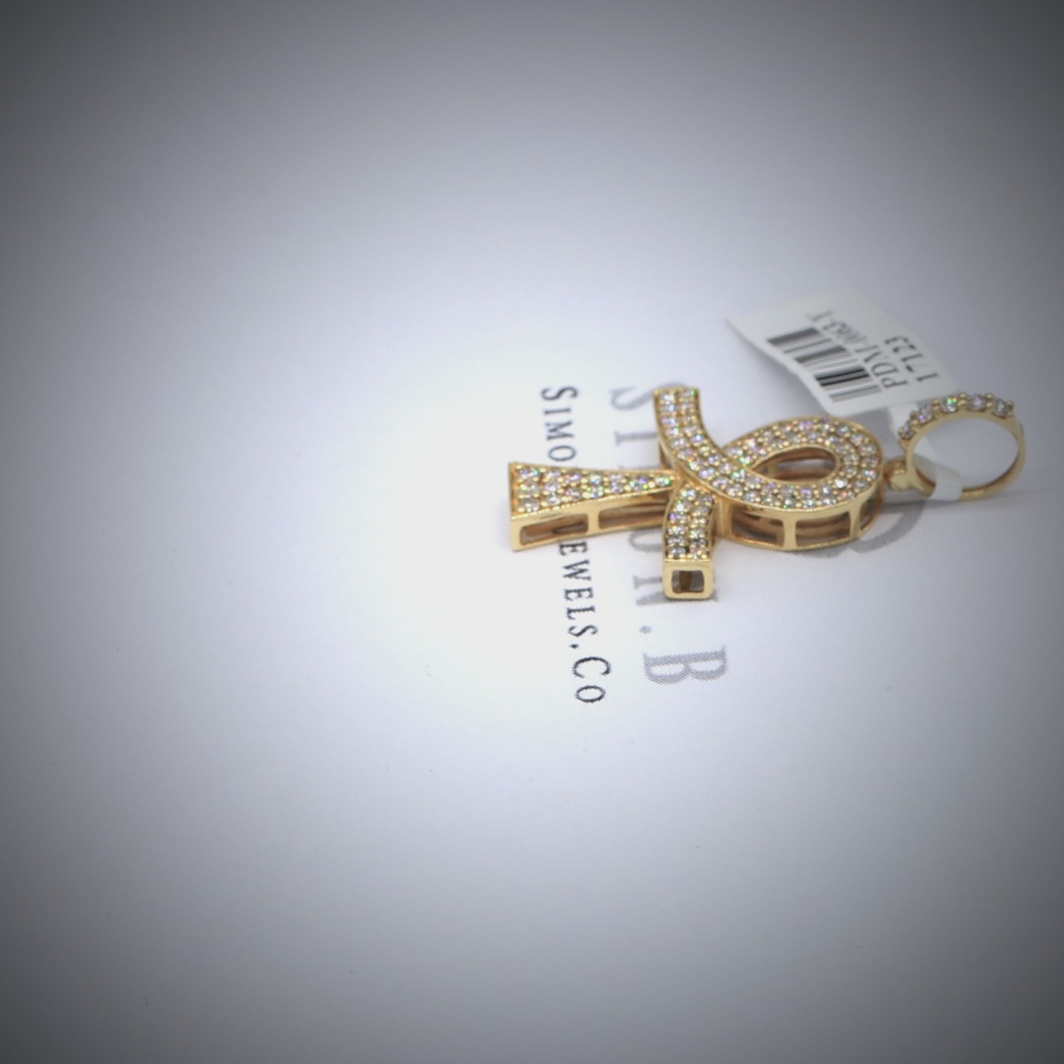 360 video key of life cross custom diamond pendant sparkling natural diamonds tow rows pave 1.25'' long 1'' wide