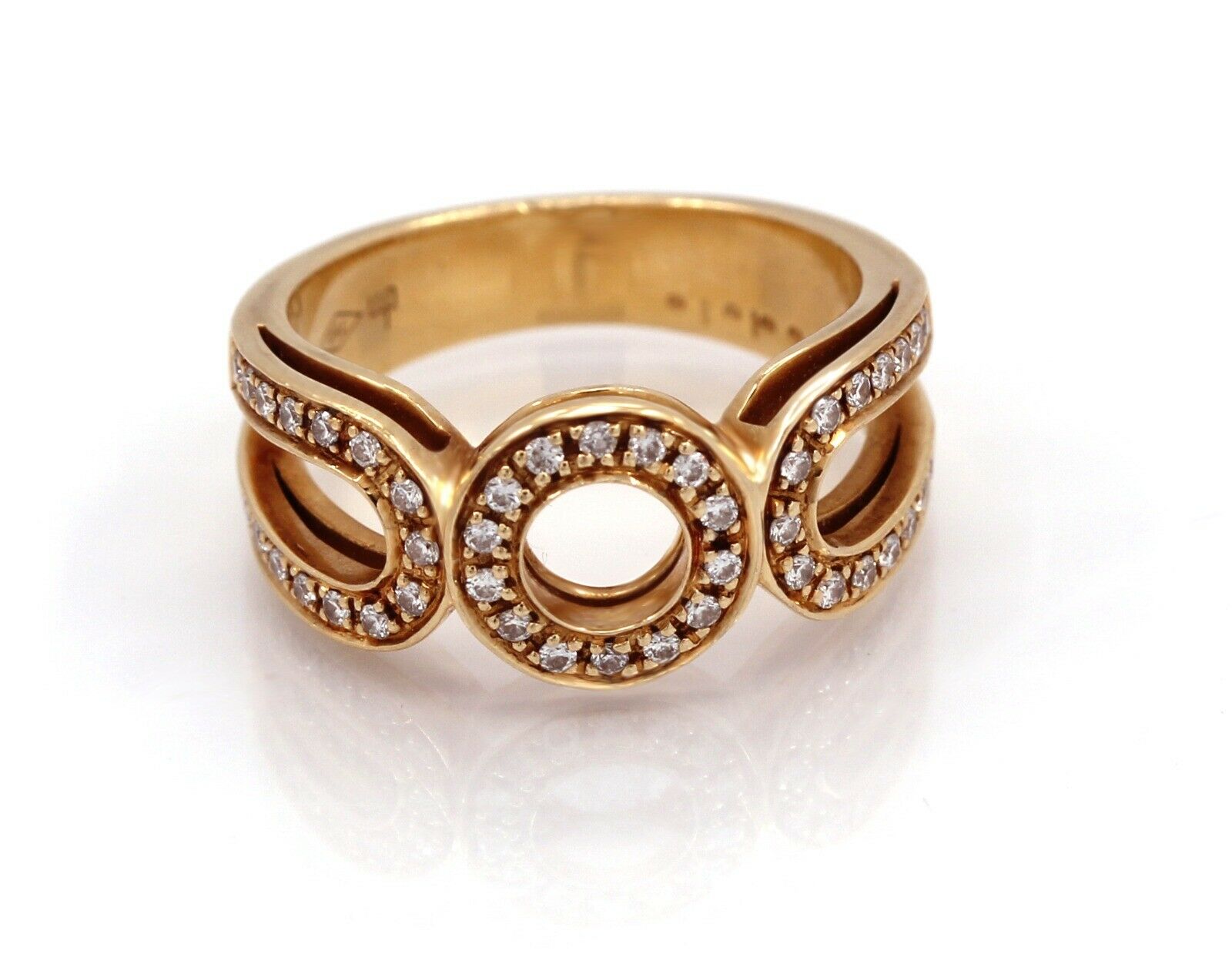 Di Modolo 18K Yellow Gold Diamond Ring .35CT. Made In Italy - simonbjewels.co
