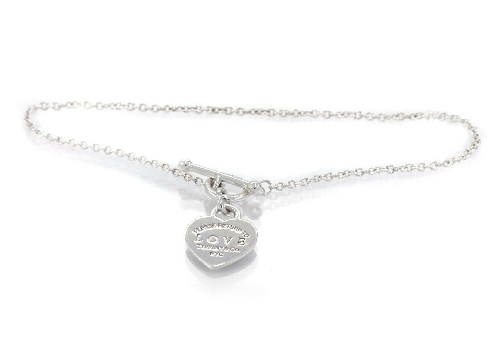 Tiffany & Co. Return to Tiffany Love Blue Heart Toggle Bracelet DISCONTINUED - simonbjewels.co